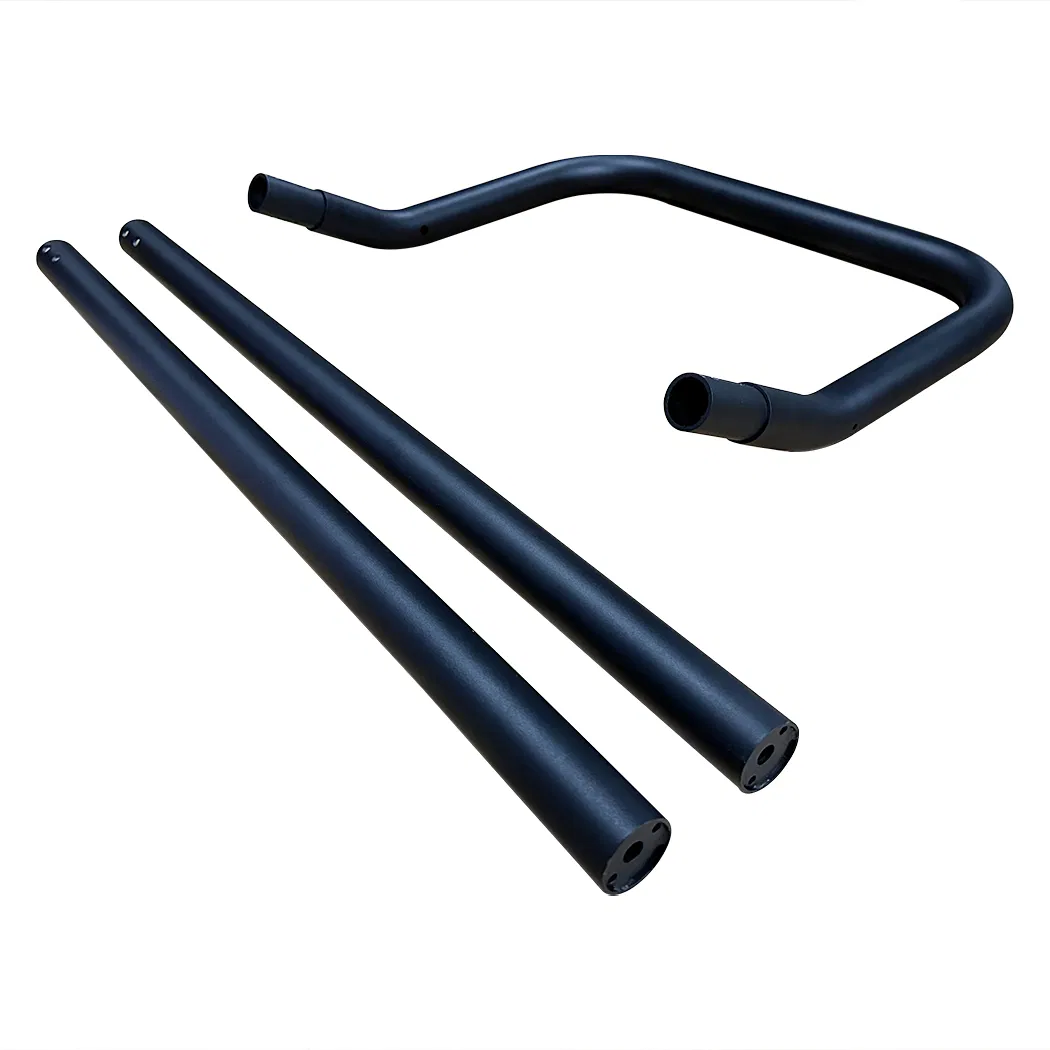 Manufacturer Custom Metal Excavator CNC Tube Bend Parts Iron Black Powder Coating Bends for Bus Accessories