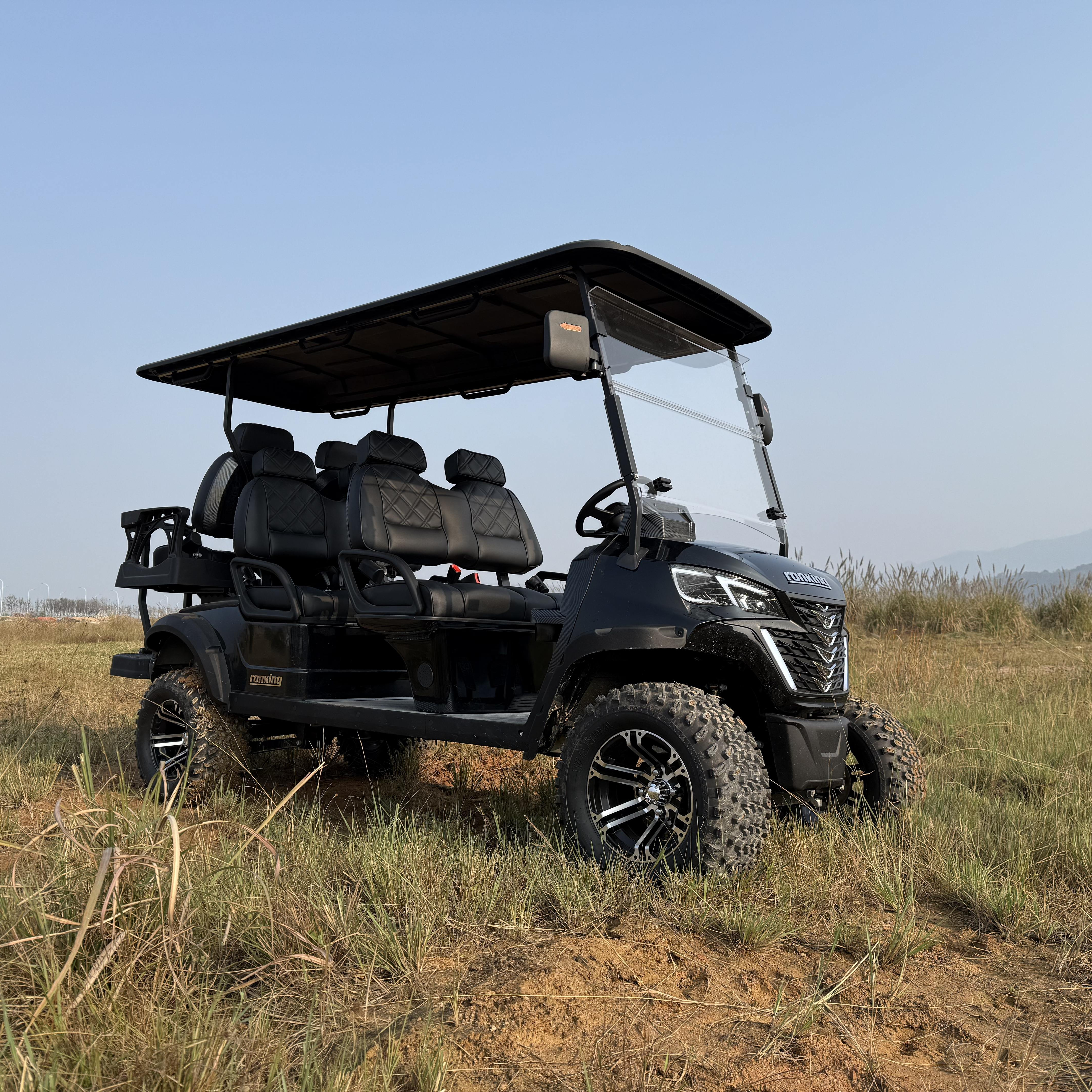 Best Seller Four-wheel Drive New Energy Lithium Battery Safety Features Electric Golf Cart Compact Vehicle on Sale