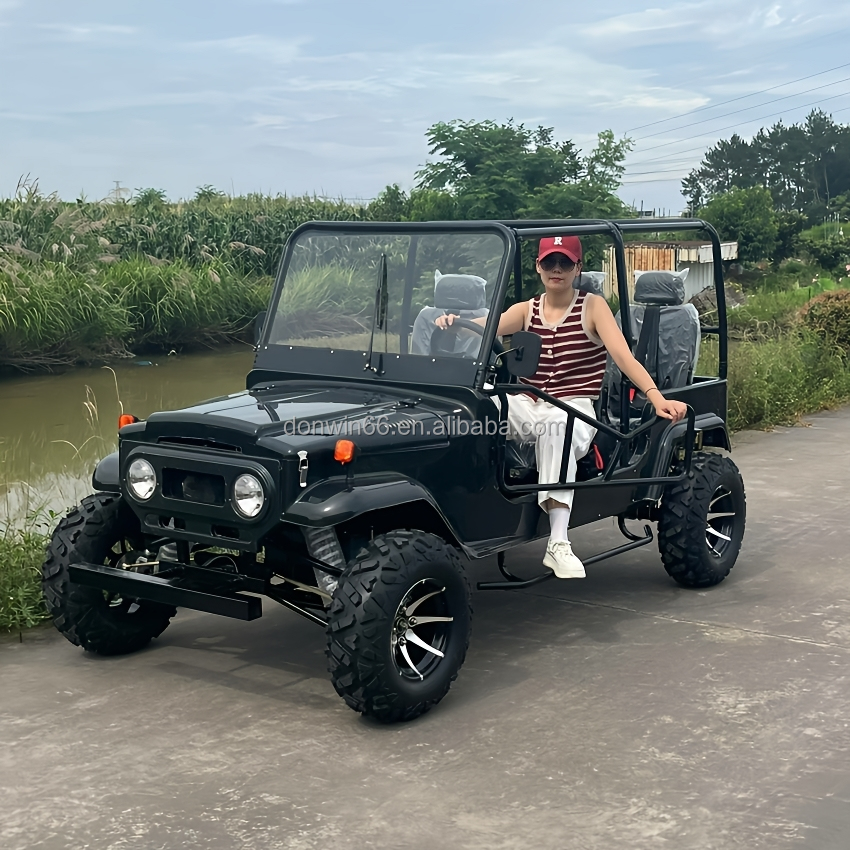 Multi Purpose 150cc Gas Engine Jeep 4 Wheel Off Road Cart For Sightseeing Patrol