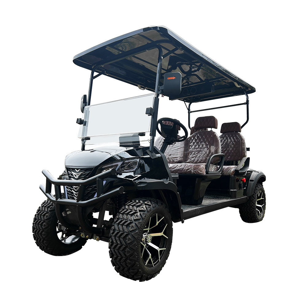 HIGHTOP Electric 4 Stroke Golf Cart Gated Community Transport Multi-Passenger Buggy Street Legal Lithium Battery 3-4 Seats Motor