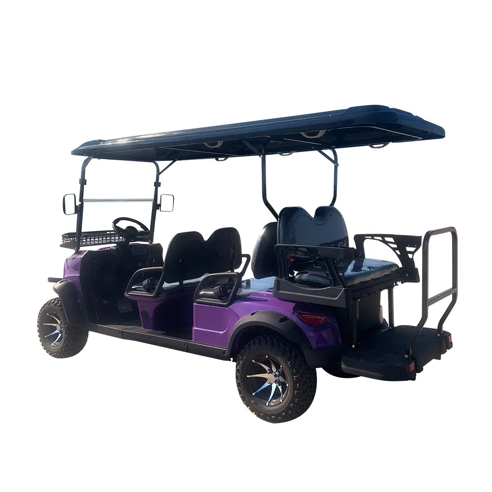 New Energy Lithium Battery Gasoline Hunting Buggies 4/6 Seater Utility Trolley Golf Course Golf Hunting AC Motor Wheel Electric Tourist Sightseeing Golf Cart