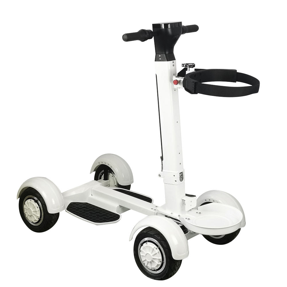 Aluminum Alloy Adult Foldable 4-Wheel Electric Golf Cart Convenient 4-Wheel Golf Trolley