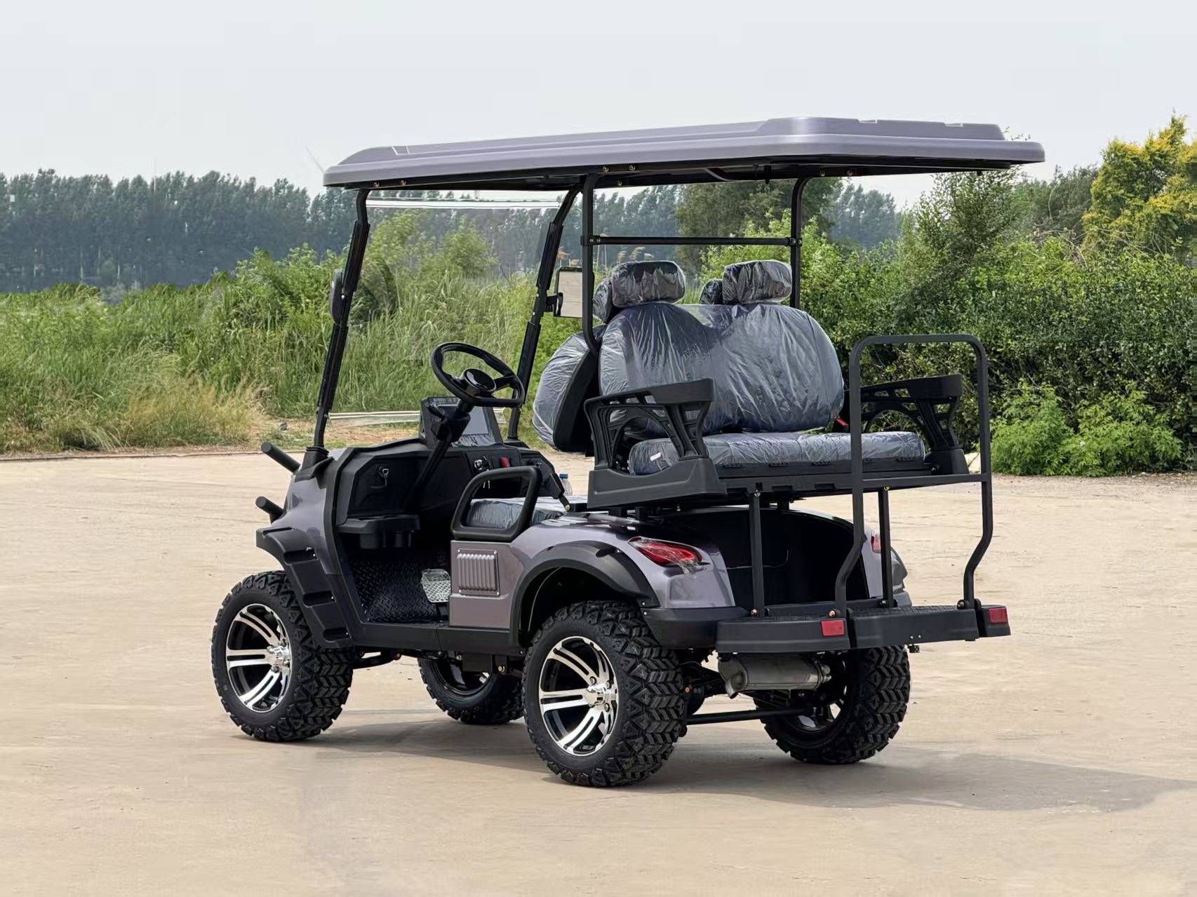 Wholesale Price 6 Seaters Utv 4x4 Gasoline Golf Cart Dab Radio Club Car Buggy Golf Cats Gas Powered
