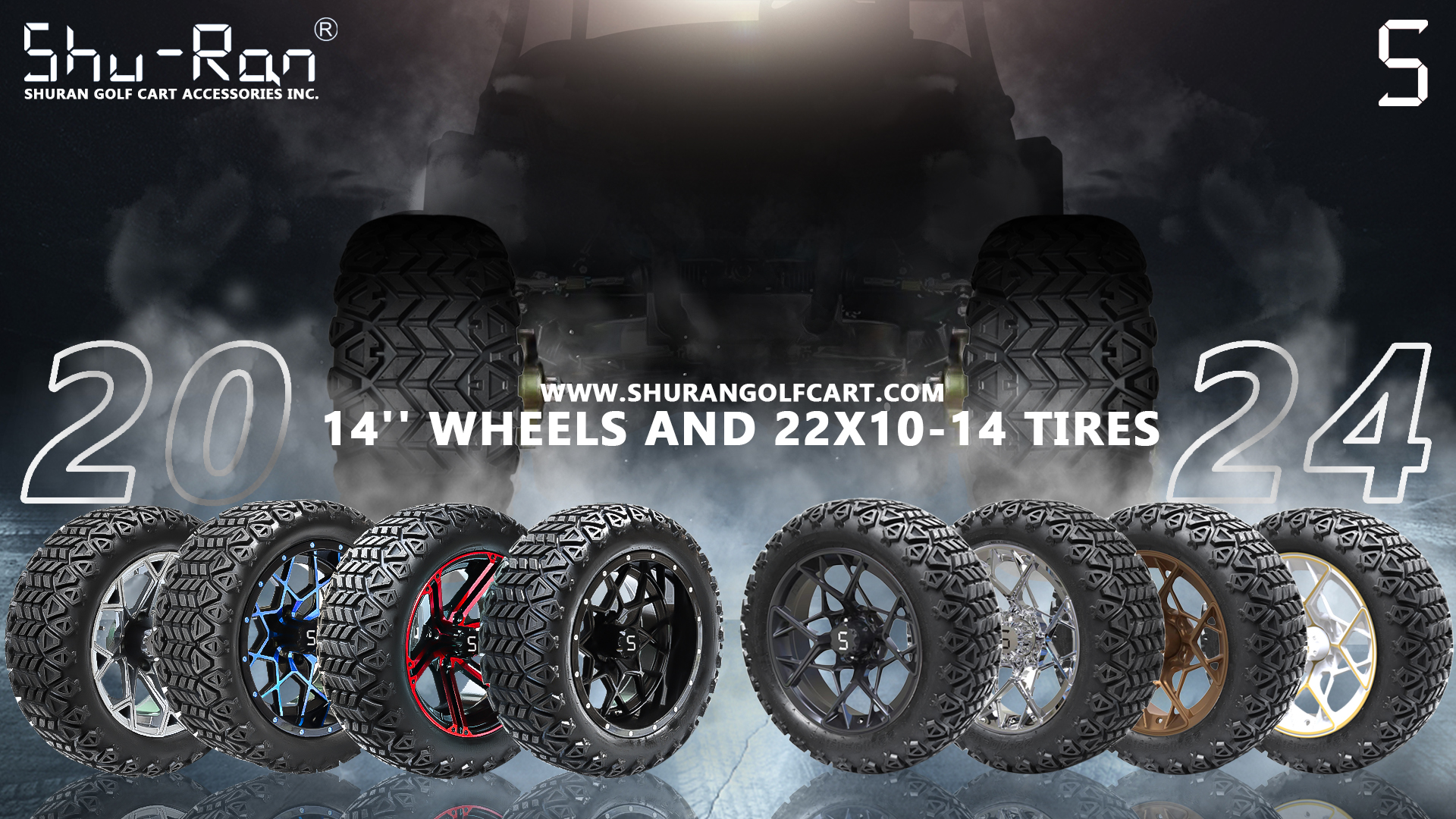 Golf Cart Wheel Rim and Tires