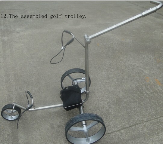 Finished Titanium Golf Trolley