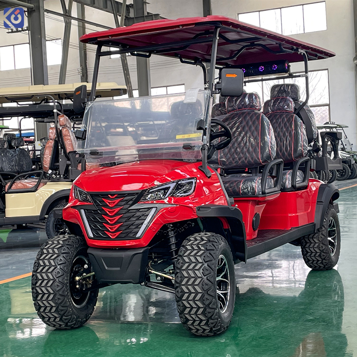 New Design Upgraded 4 Seater Golf Carts Gas Powered Street Legal Gasoline Golf Buggy Car