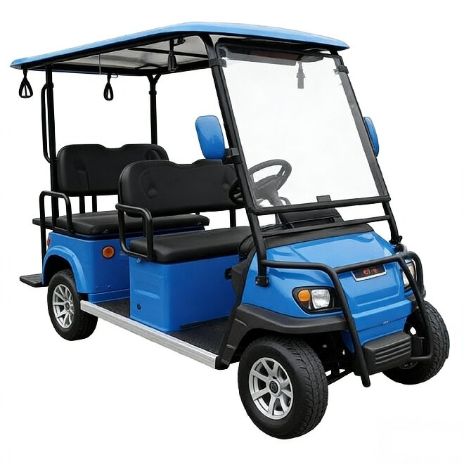 6-seat Passenger Electric Golf Cart 60v Multi-functional Vehicle, Suitable for Use in Resorts or Hotels, 6-seater Vehicle