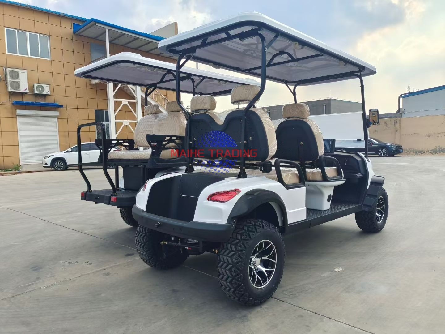 Factory Custom Electric Golf Carts Four Seaters Motor 48 Volts Club Golf Car Buggy