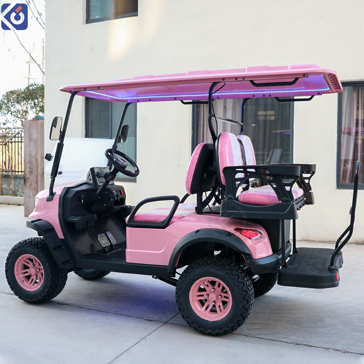 CAMP Off Road 4 Seater Electric Golf Cart for Sightseeing Use 72V Lithium Battery Club Car