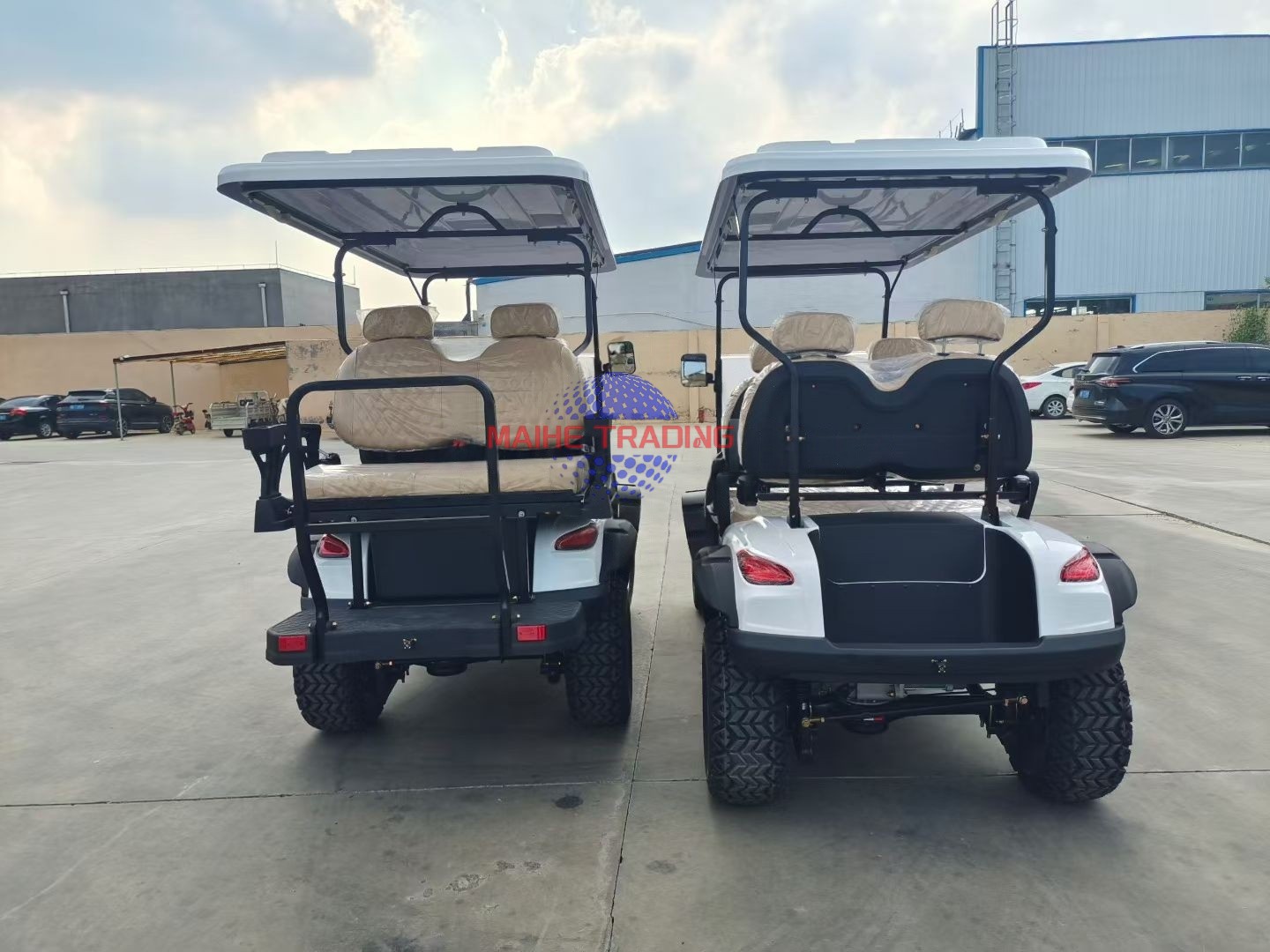 Factory Custom Electric Golf Carts Four Seaters Motor 48 Volts Club Golf Car Buggy