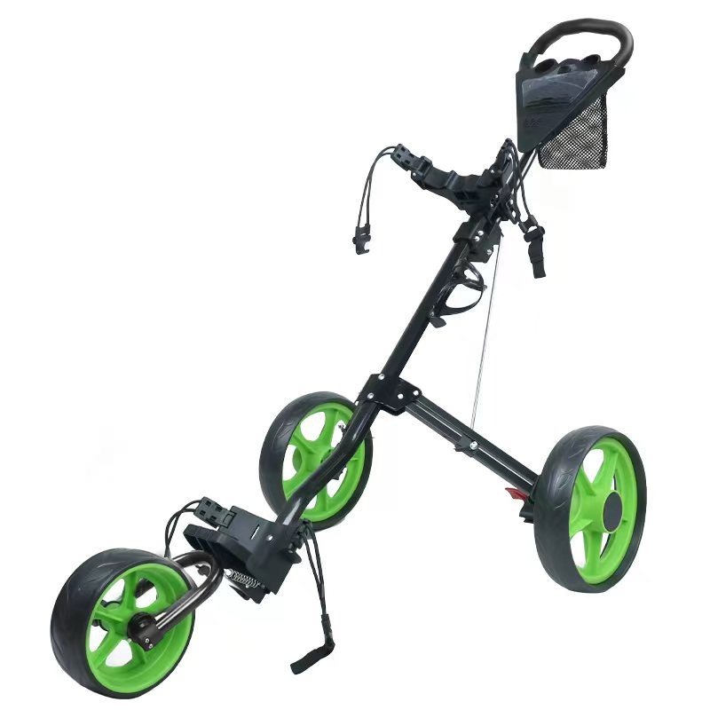 Manufacturer Wholesale Golf Handcart, 3 Wheel Trolley, Foldable Storage Golf Cart