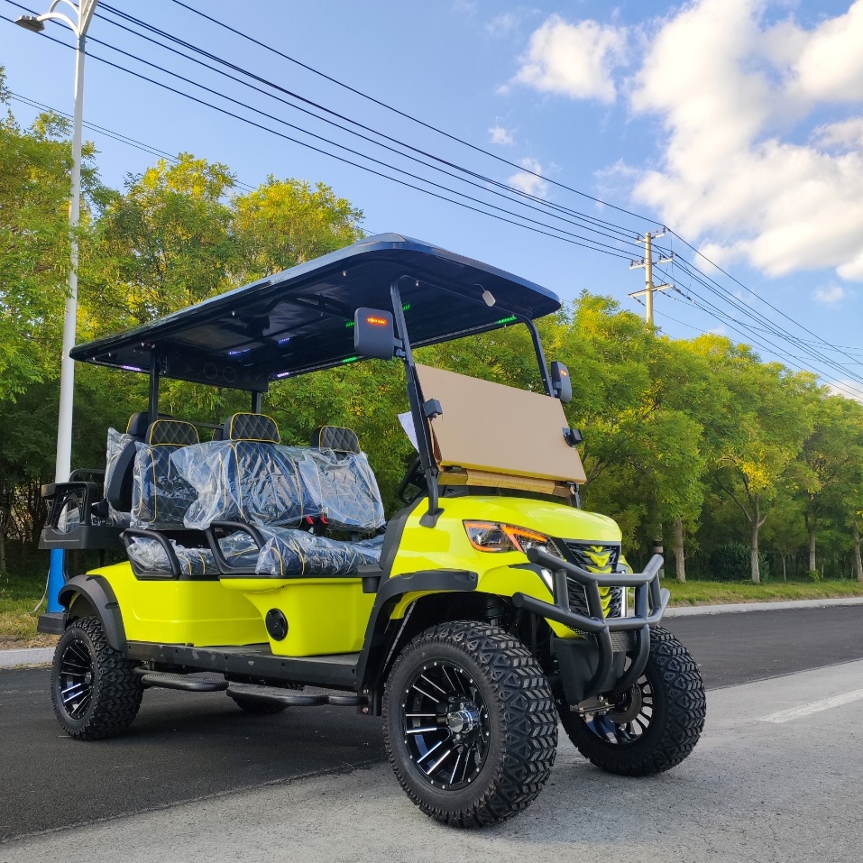 Gasoline Powered 6 Passenger Gas Golf Cart Multi Seater Commercial Buggy Heavy Duty for Sale