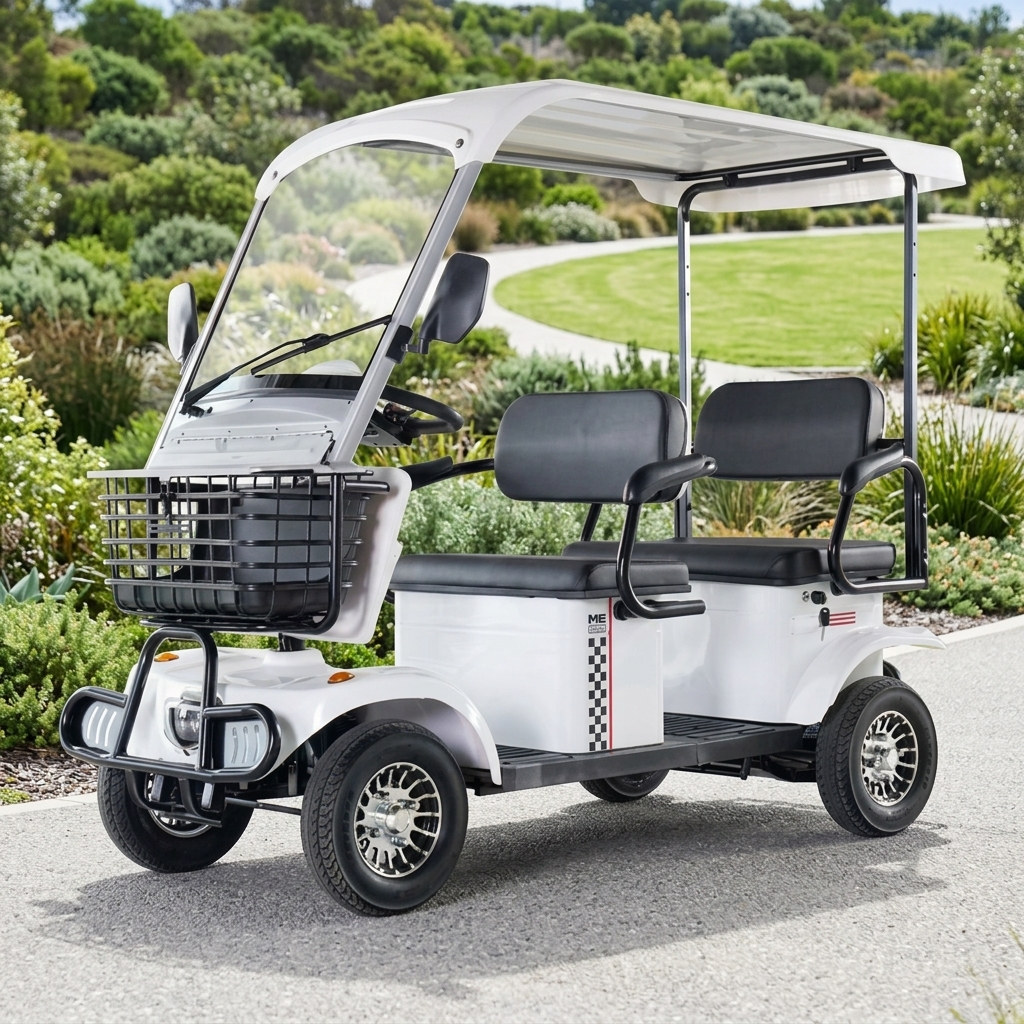 Multi-terrain Golf Cart, Adaptive Electric Shuttle Bus for Resort and Scenic Area Complex Road Passenger Shuttle