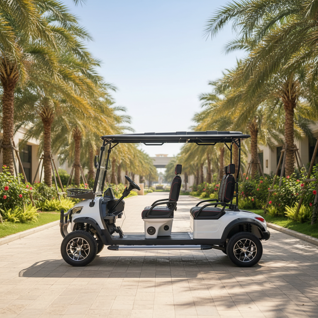 Competitive Price Customized 4 Seater Adults Street Legal Electric Cart Golf Buggy with Folding Backseat for Golf Course