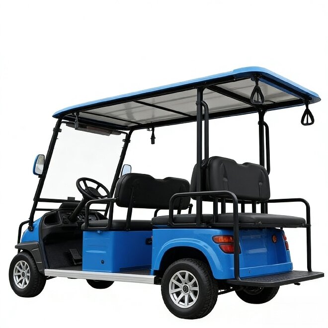 6-seat Passenger Electric Golf Cart 60v Multi-functional Vehicle, Suitable for Use in Resorts or Hotels, 6-seater Vehicle