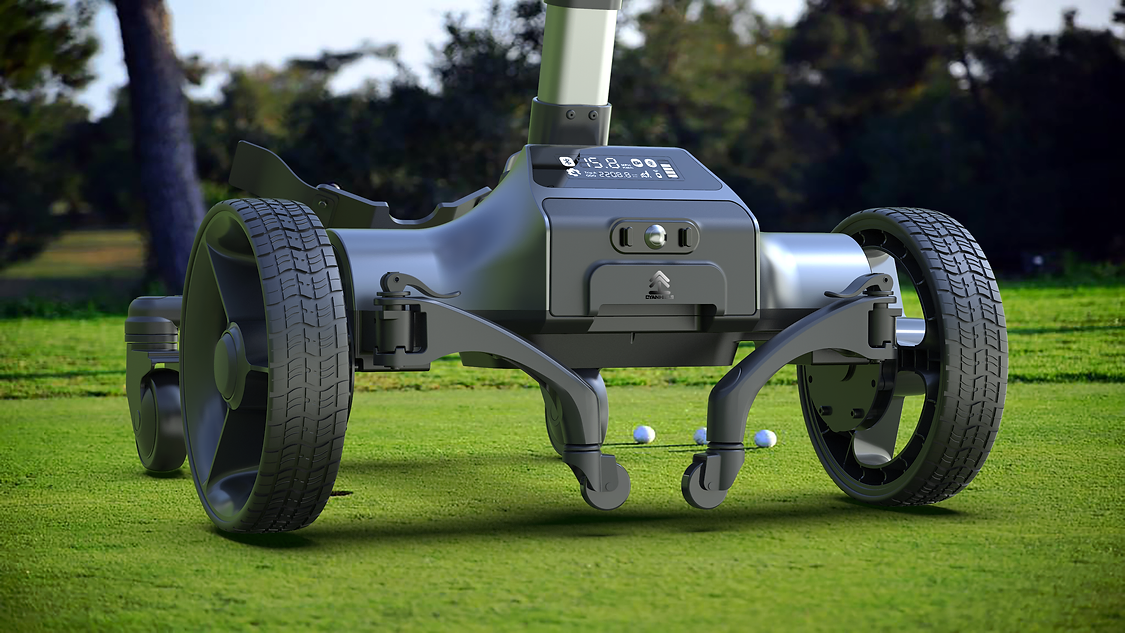 Foldable Wholesale Golf Bag Carts Electric Golf Trolleys Rechargeable Battery Smart Follow Golf Carts with Remote Control