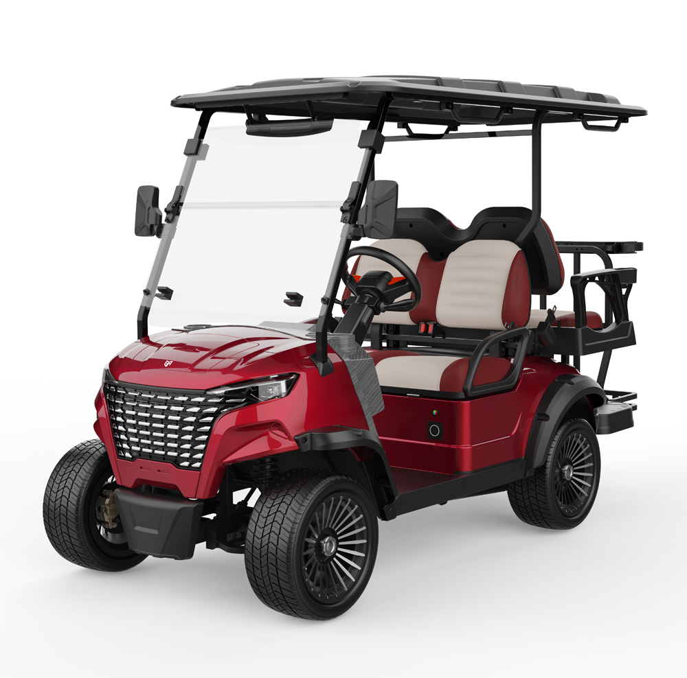 Smart Multimedia System Golf Cart USB Charging Port Electric Golf Buggy with LED Light Night Golf Course Patrol Car