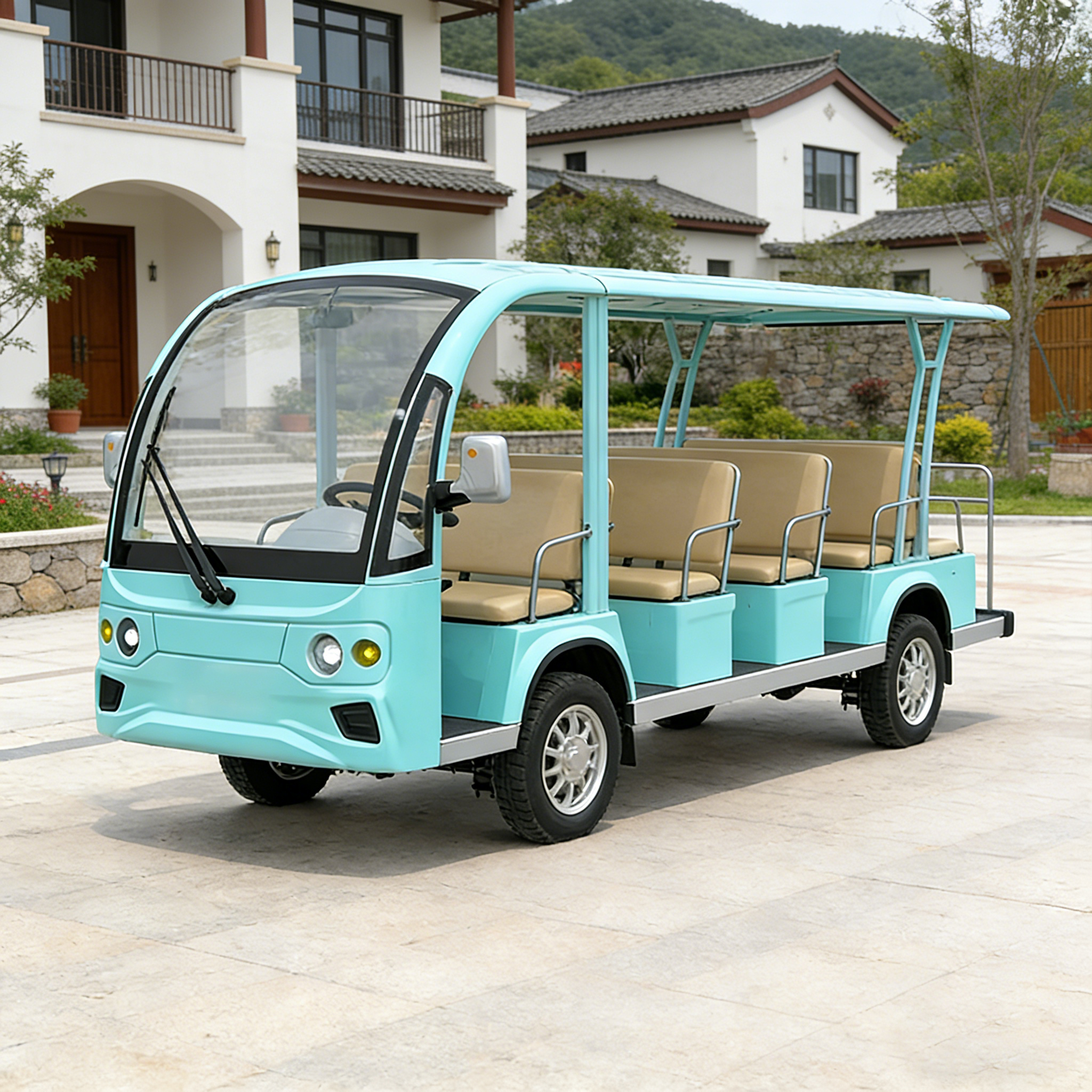 WOLAN Manufacturer 11Seater Personal Electric Golf Cart with Key Start for Private Villa Owner