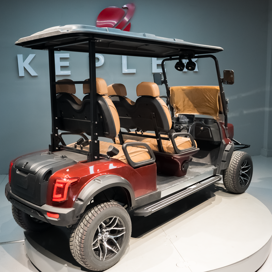 Kepler Foldable Electric Golf Cart Lightweight Aluminum Alloy 4-Seater with Charging Indicator Golf Club Cart