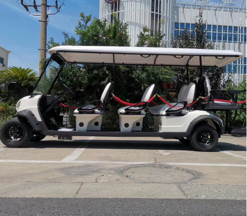 Electric Short Trip Friendly 6+2 Golf Cart for Woodland Work and Outdoor Camping 70-90KM Range Spacious Luxury CE Certified