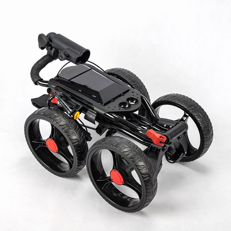 Cheap Custom Portable Moving Golf Trolley Push Cart 4 Wheel Folding Golf Trolley