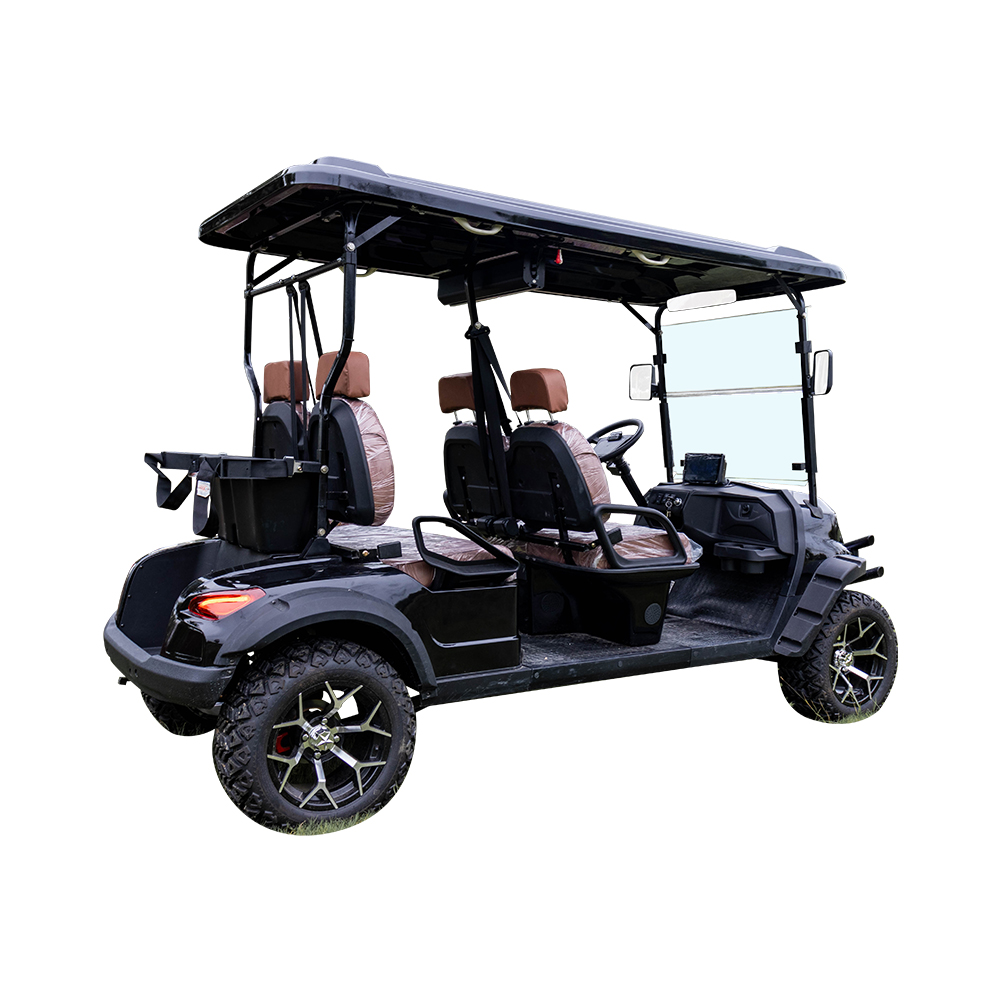 HIGHTOP Electric 4 Stroke Golf Cart Gated Community Transport Multi-Passenger Buggy Street Legal Lithium Battery 3-4 Seats Motor