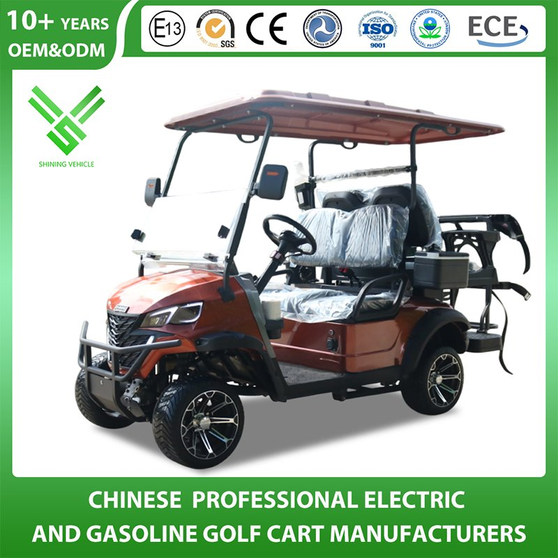 OEM Street Legal 4 Passenger Sightseeing Car Luxury Electric Tourist Golf Cart