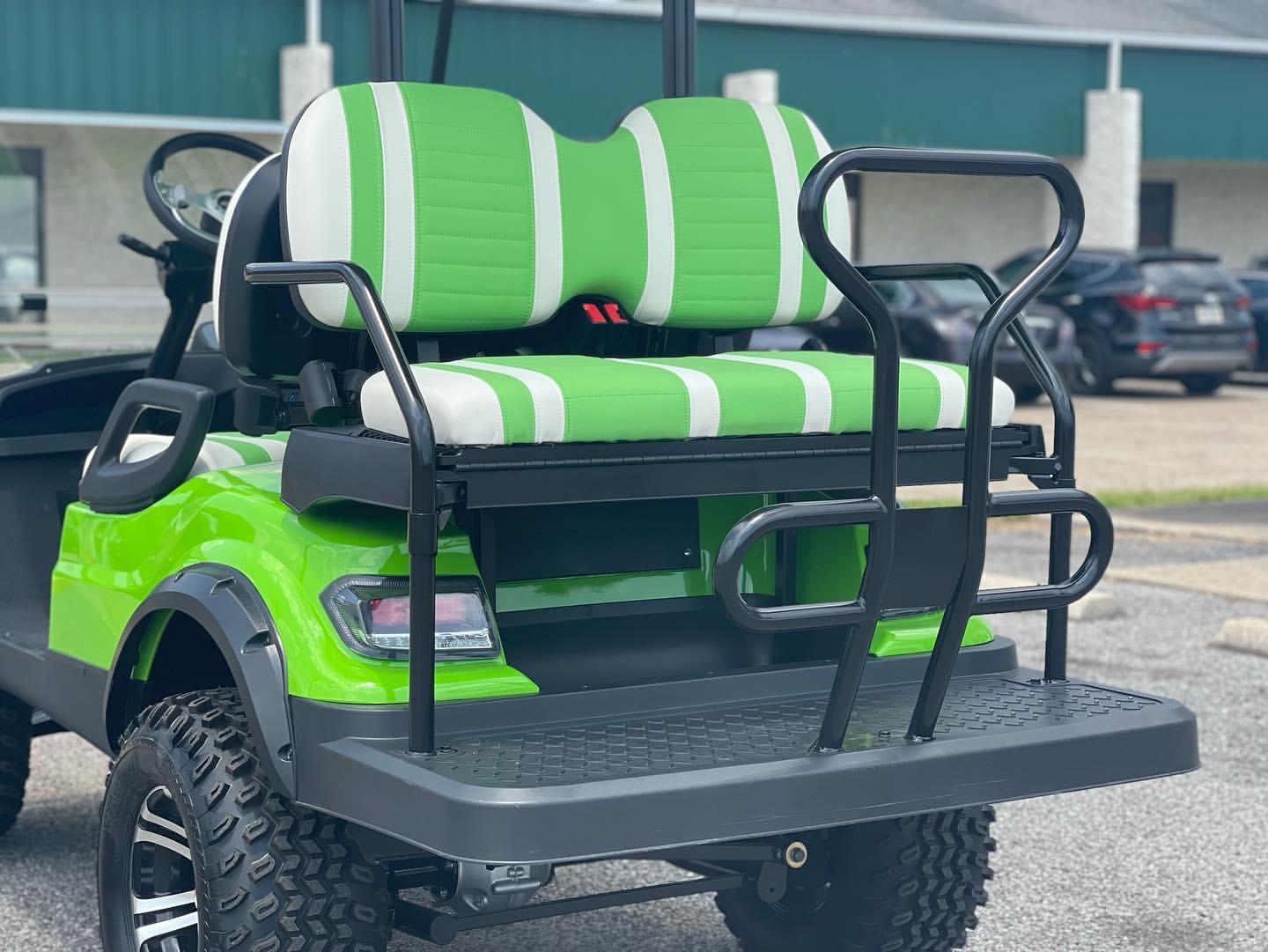 Affordable Original Green 4 Seater Electric Golf Cart With Roof And Off Road Tires
