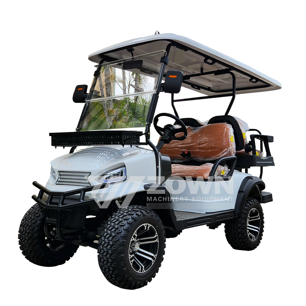 2026 Trend Intelligent Electric Off-road Golf Cart Touch Screen Multimedia 4 Seater Lithium CE Certified for Community Use