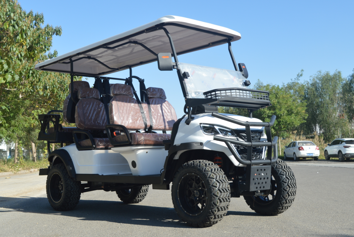 Multi-functional 6 Seater Electric Golf Carts with Adjustable Seats Support Customized Colors for Community Use