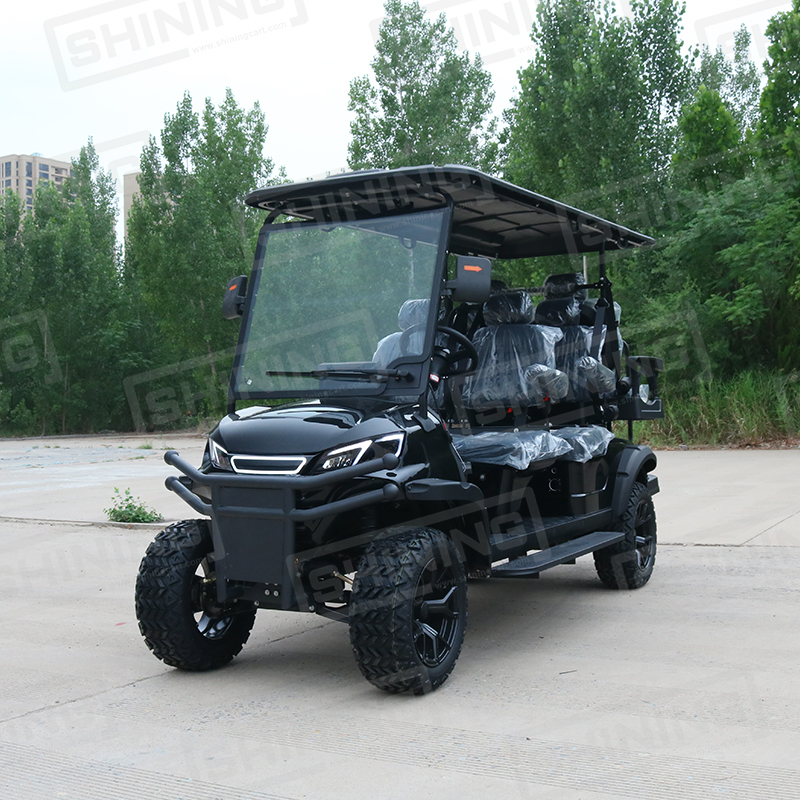 Shininglsv 6 Seater Golf Carts Electric Golf Buggy 6-seater Personal Transport Vehicle Golf Cart