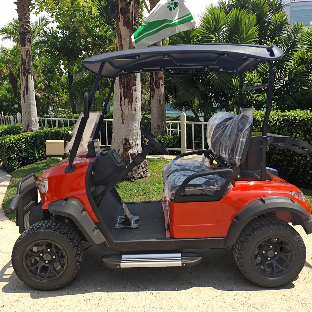Luxury 2-Seater Electric Golf Cart with 72V Lithium Battery for High-End Resort Conferences