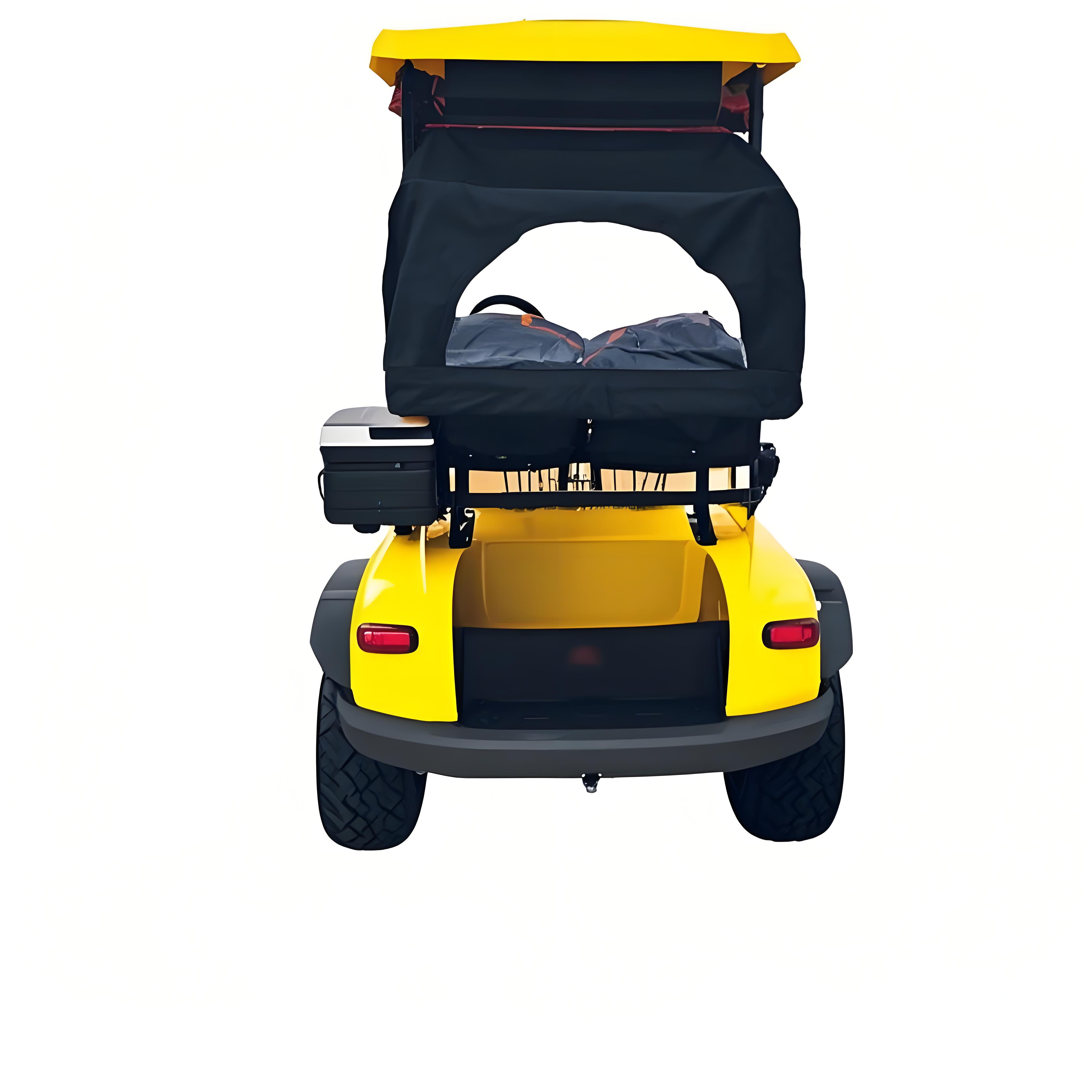 2025 Premium Yellow Parison All-Terrain Electric Golf Cart | 2 Seater for Offroad Adventures &amp; Resorts Beach and Golf Clubs