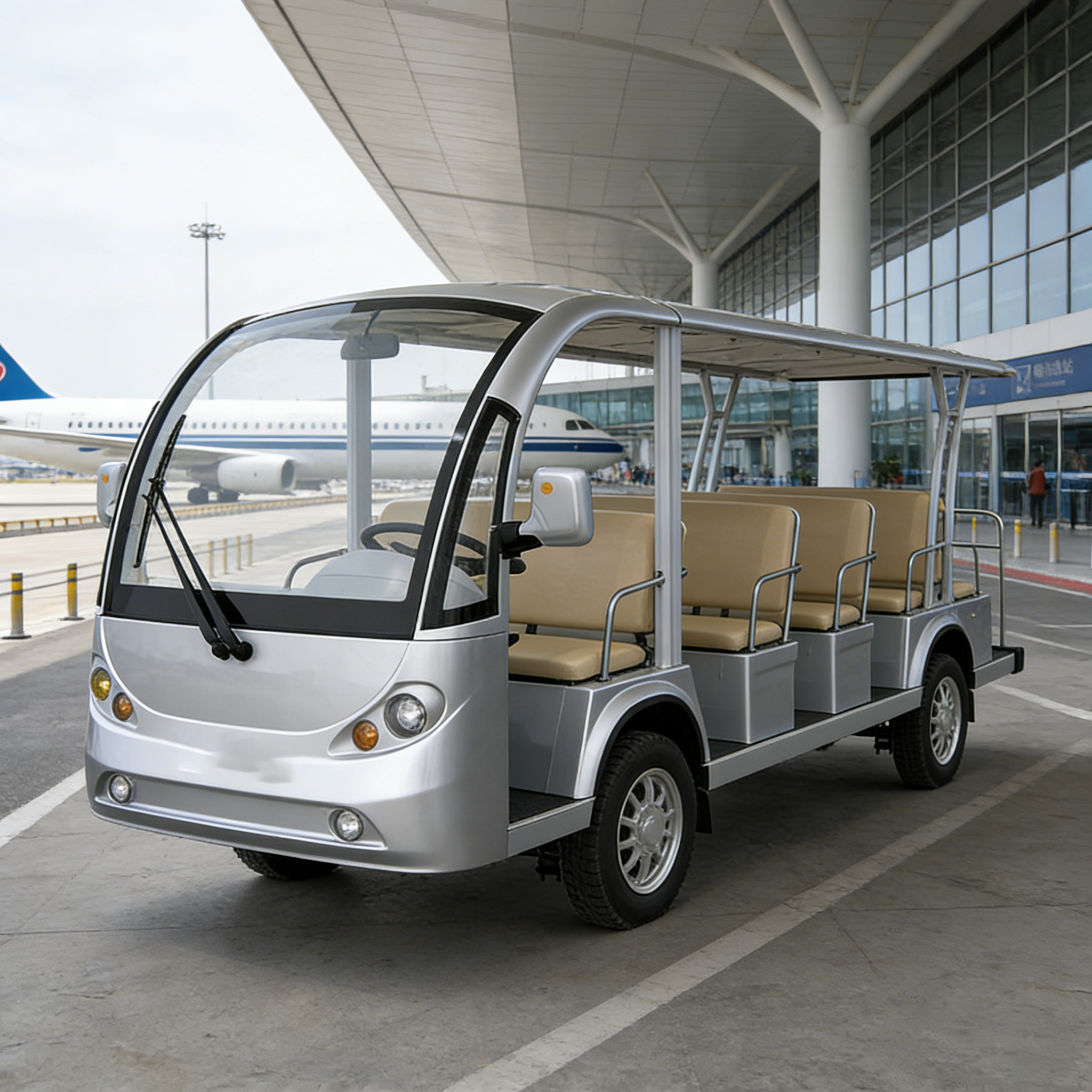 WOLAN Manufacturer 11Seater Personal Electric Golf Cart with Key Start for Private Villa Owner