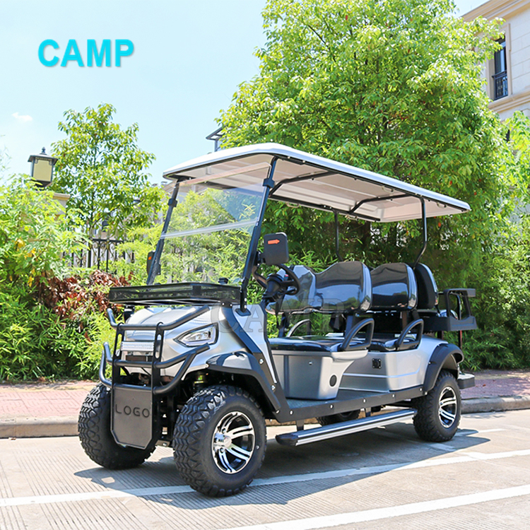 Multifunctional 72V AC System Lithium Battery Powered 6 Passenger Golf Cart
