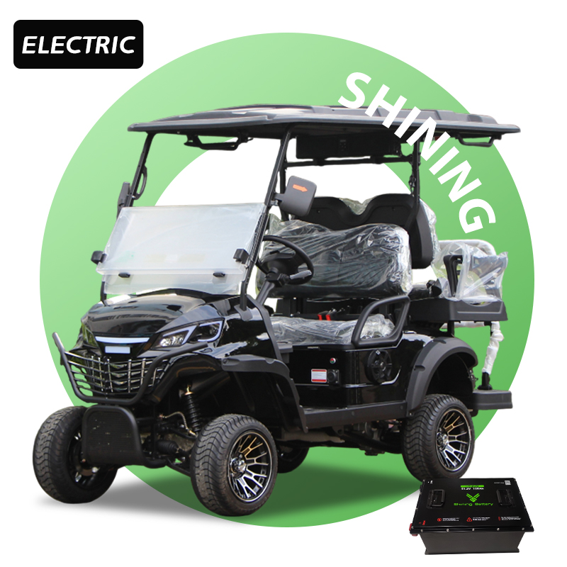Shininglsv 48V Electric Fast Golf Cart Car Style Electric Lithium Golf Trolley