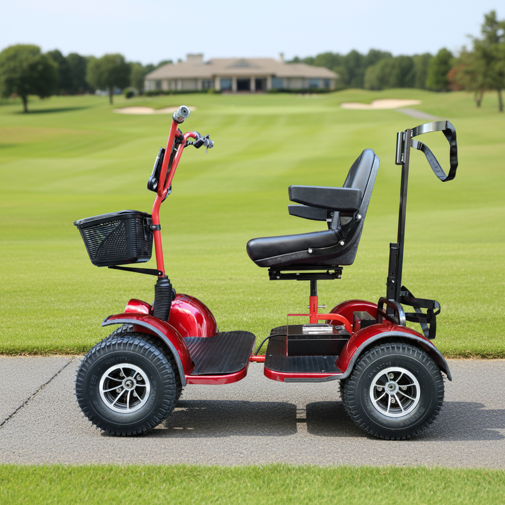 KALOSSE J08 1 Person Handicapped 1000W Motor Golf Cart/Buggy With Curtis Controller Steel Frame 24v Lithium Rechargeable Battery