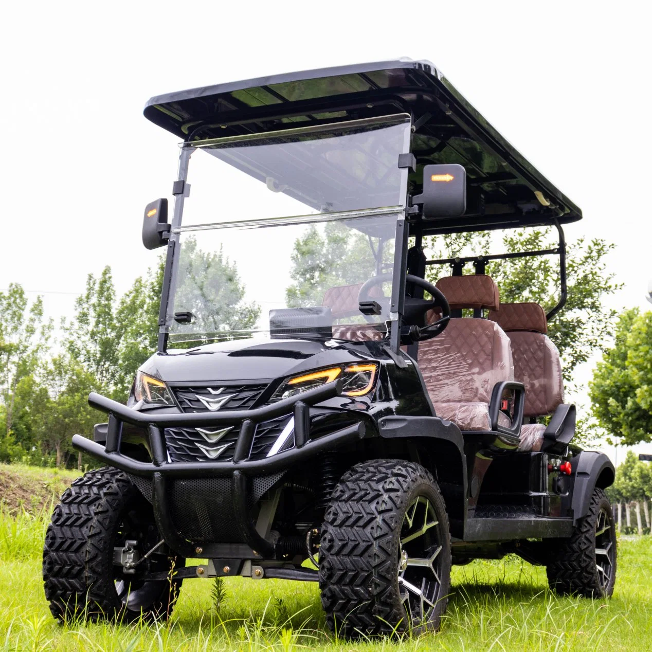 CE Approved Luxury Design off-Road Carts Electric with Folding Windshield 2/4/6 Seats Golf Cart
