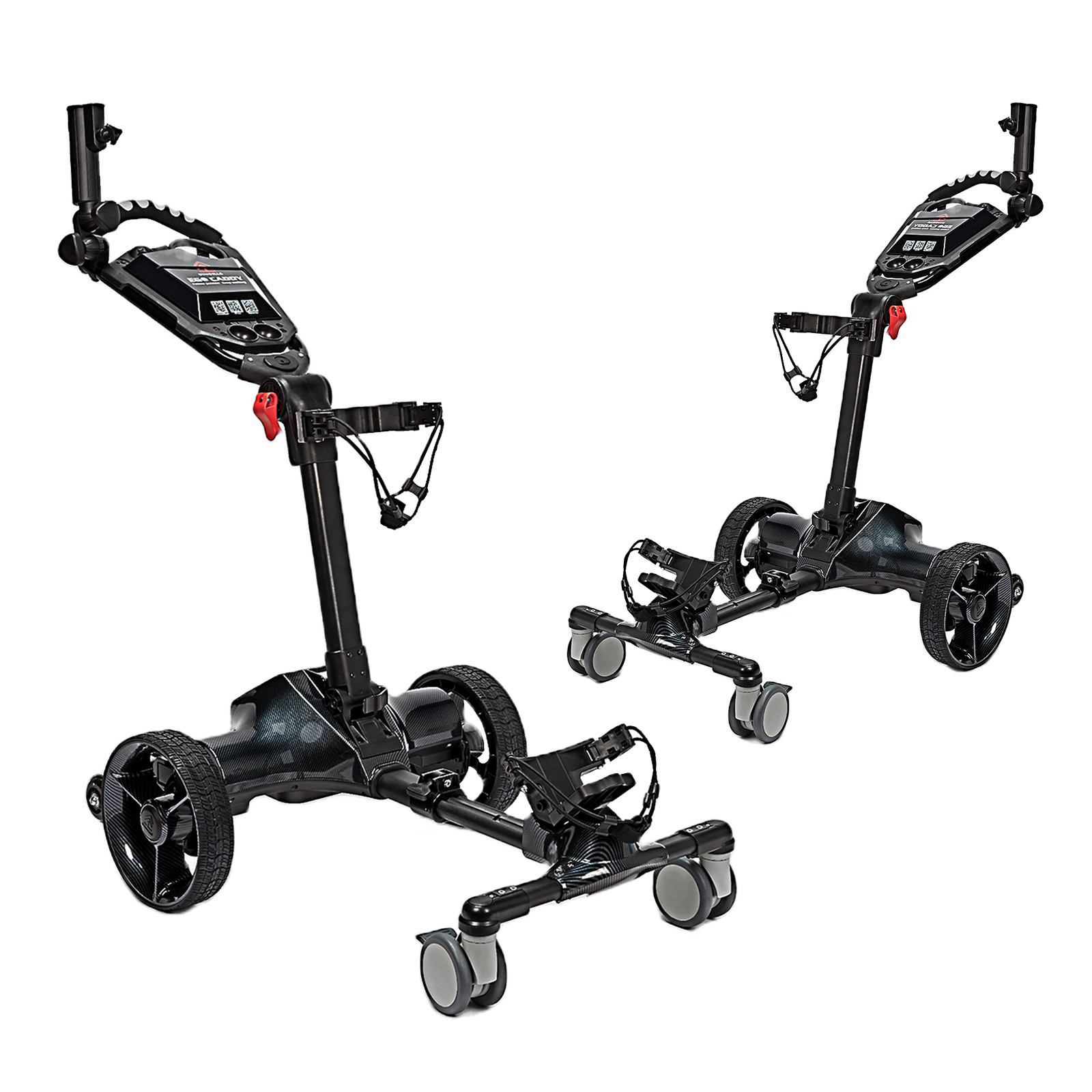 Foldable Wholesale Golf Bag Carts Electric Golf Trolleys Rechargeable Battery Smart Follow Golf Carts with Remote Control