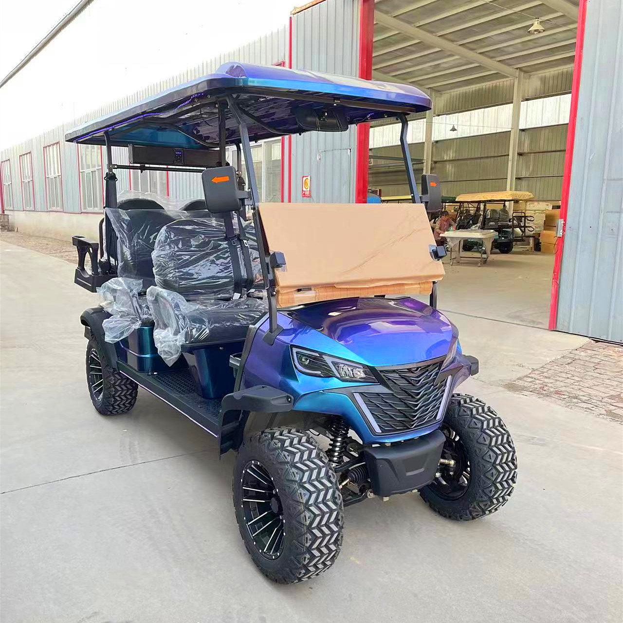 3-4 Seater Electric Golf Cart HKBG Cheap Prices Buggy Chinese Mini Street Legal CE Certified 3500w-7500w Motor Lead Acid/Lithium