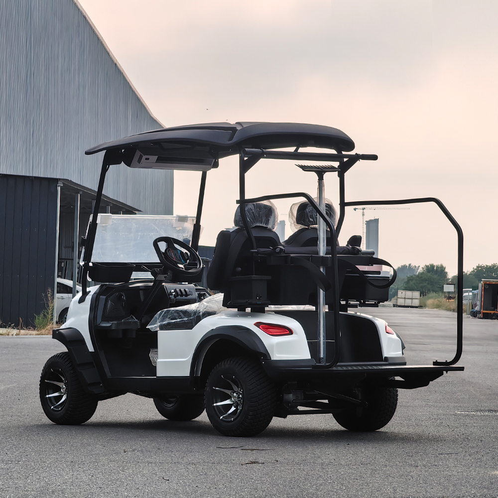 Professional Electric Single Person Golf Cart with 48V Lithium Battery 70-90km Range AC Motor 30km/h Max Speed Disc Brakes
