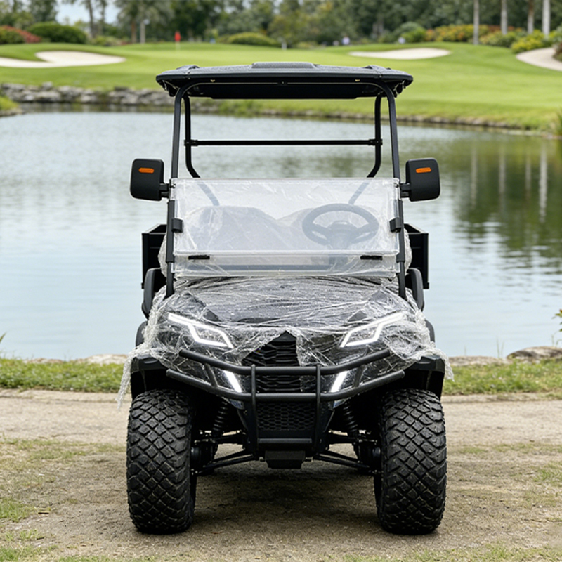 Heavy-Duty Gasoline 4 Stroke Golf Cart with Dual Hydraulic Damping 1-2 Seats 70-90km Range
