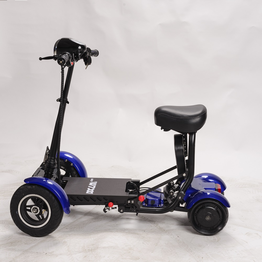 4 Wheeled Electric Mobility Adult Foldable Electric Scooter Golf Cart with Seat