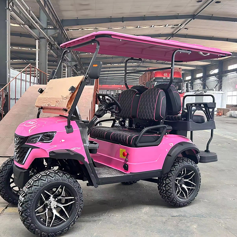 Luxury 4-Seater Electric Golf Cart with 5kw Motor GCC Certified 500w Folding Buggy Car Chinese 4-Wheel Golf Carts for Sale