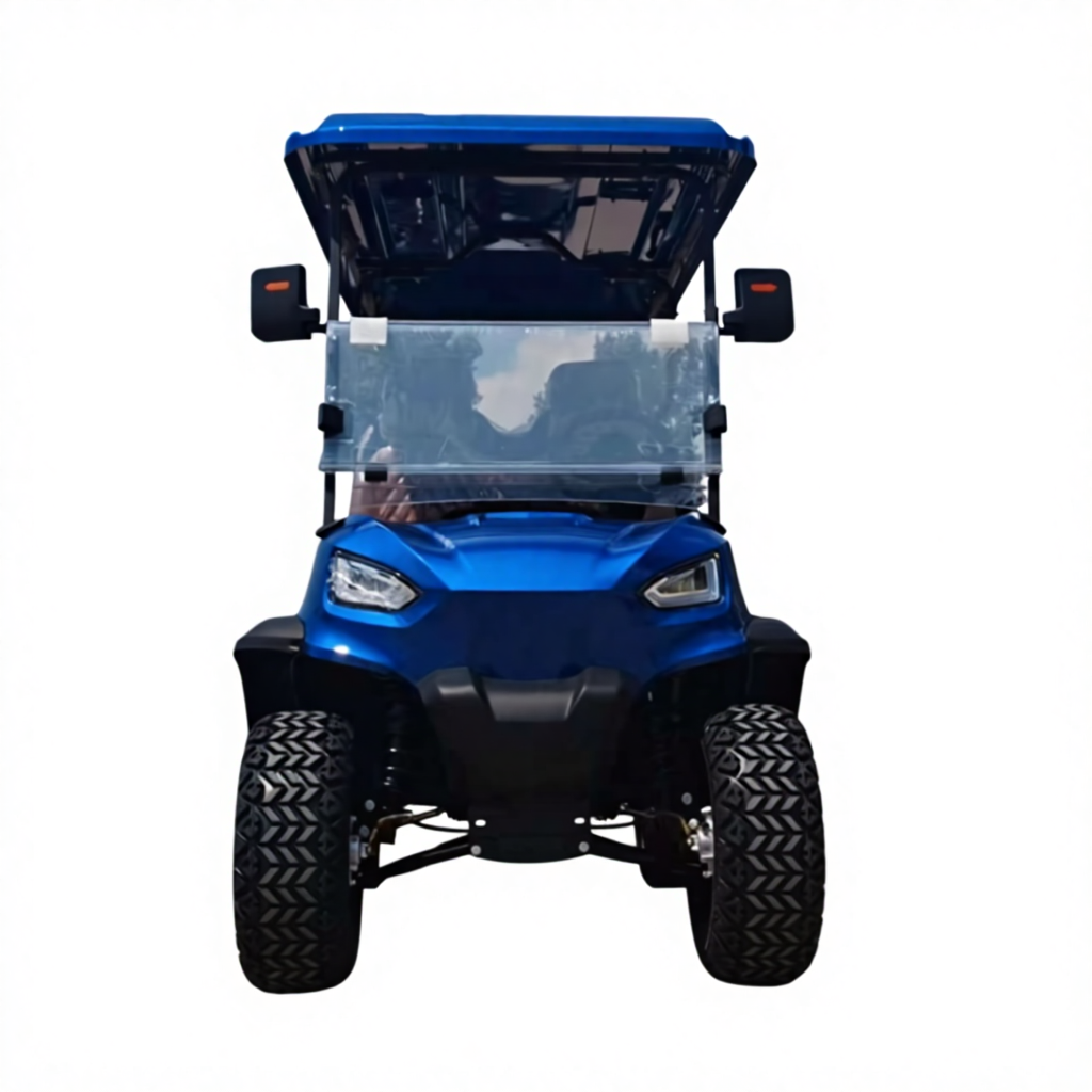 Smart Electric Golf Vehicle, GPS Tracking, Fleet Management, Energy-Saving Tech &amp; Soft Cushioned Seats for Club Use