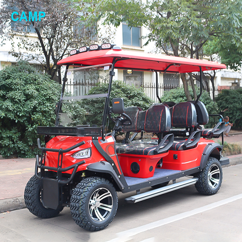 Multifunctional 72V AC System Lithium Battery Powered 6 Passenger Golf Cart