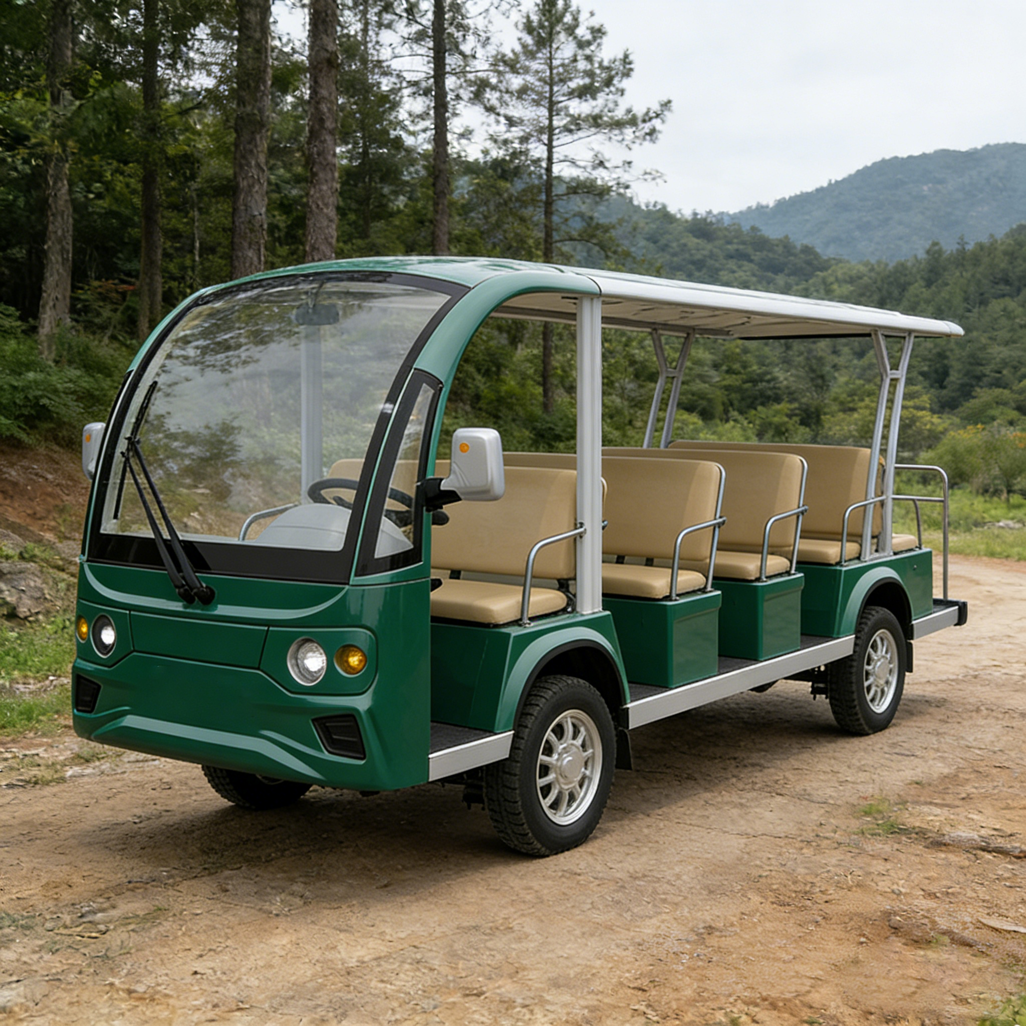 WOLAN Manufacturer 11 Seater Electric Golf Cart with Foldable Seat for Golf Course Community