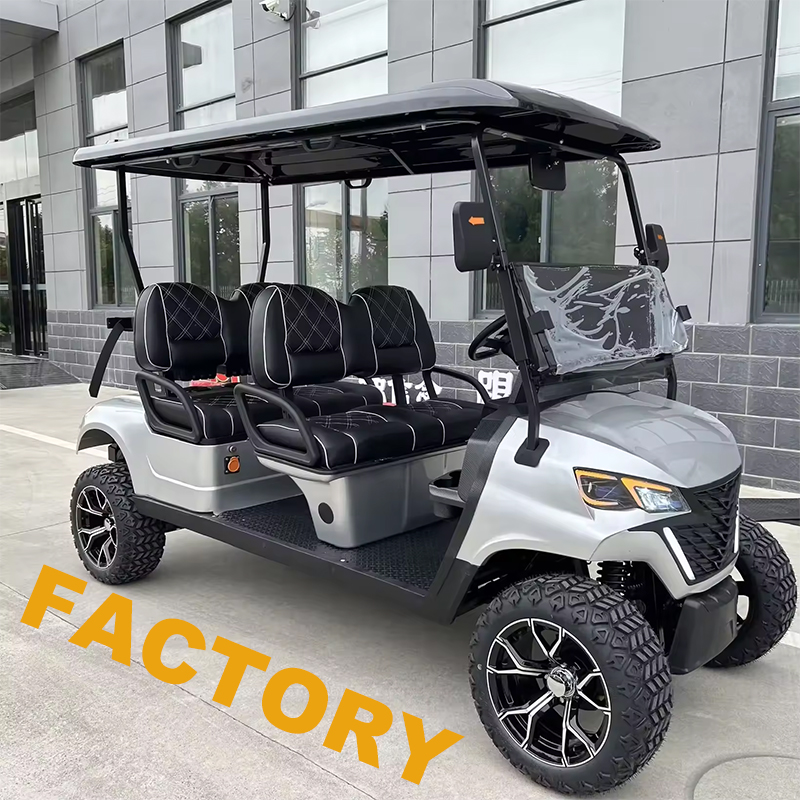 Luxury 4-Seater Electric Golf Cart with 5kw Motor GCC Certified 500w Folding Buggy Car Chinese 4-Wheel Golf Carts for Sale