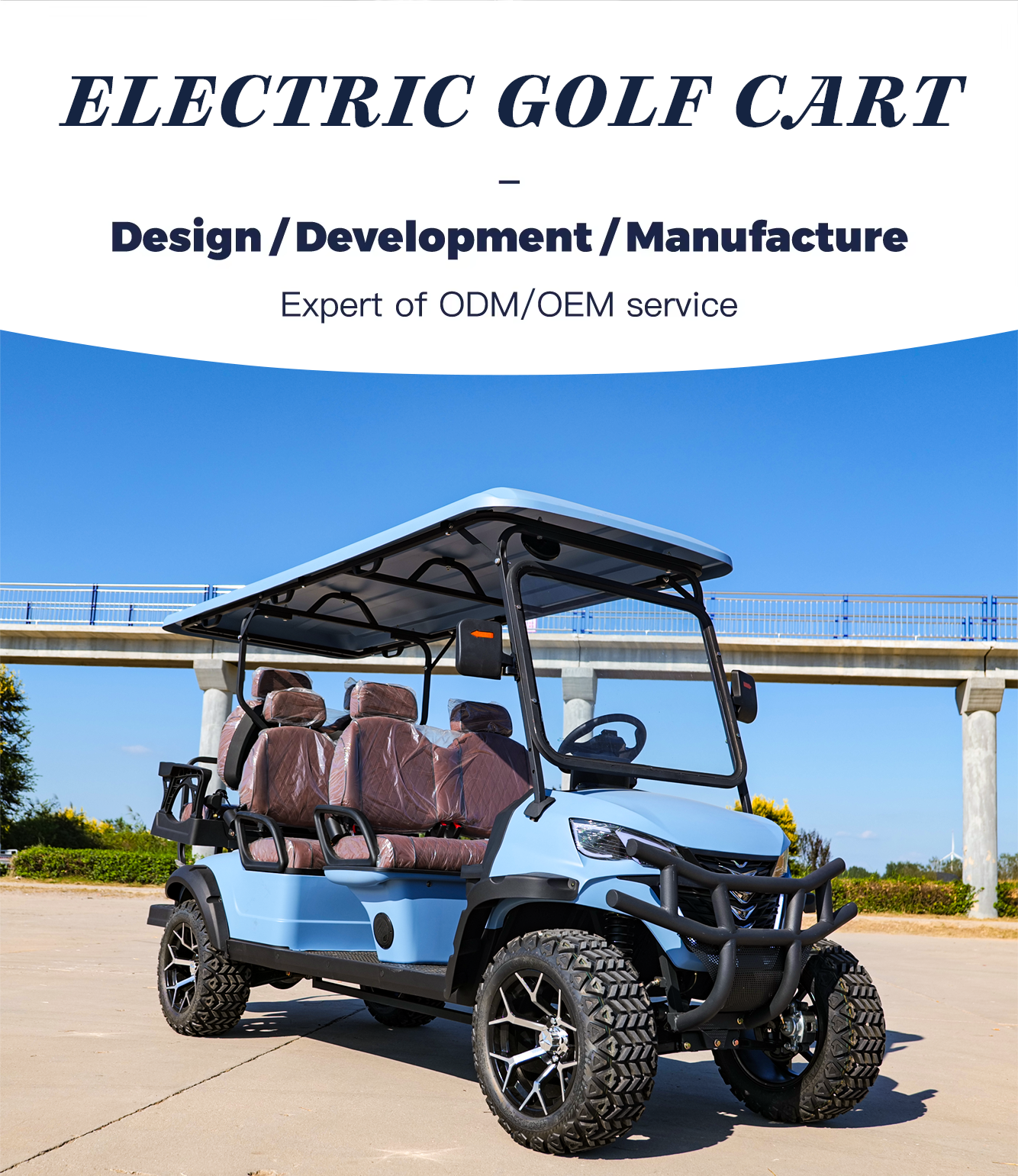 Electric Golf Cart Scene