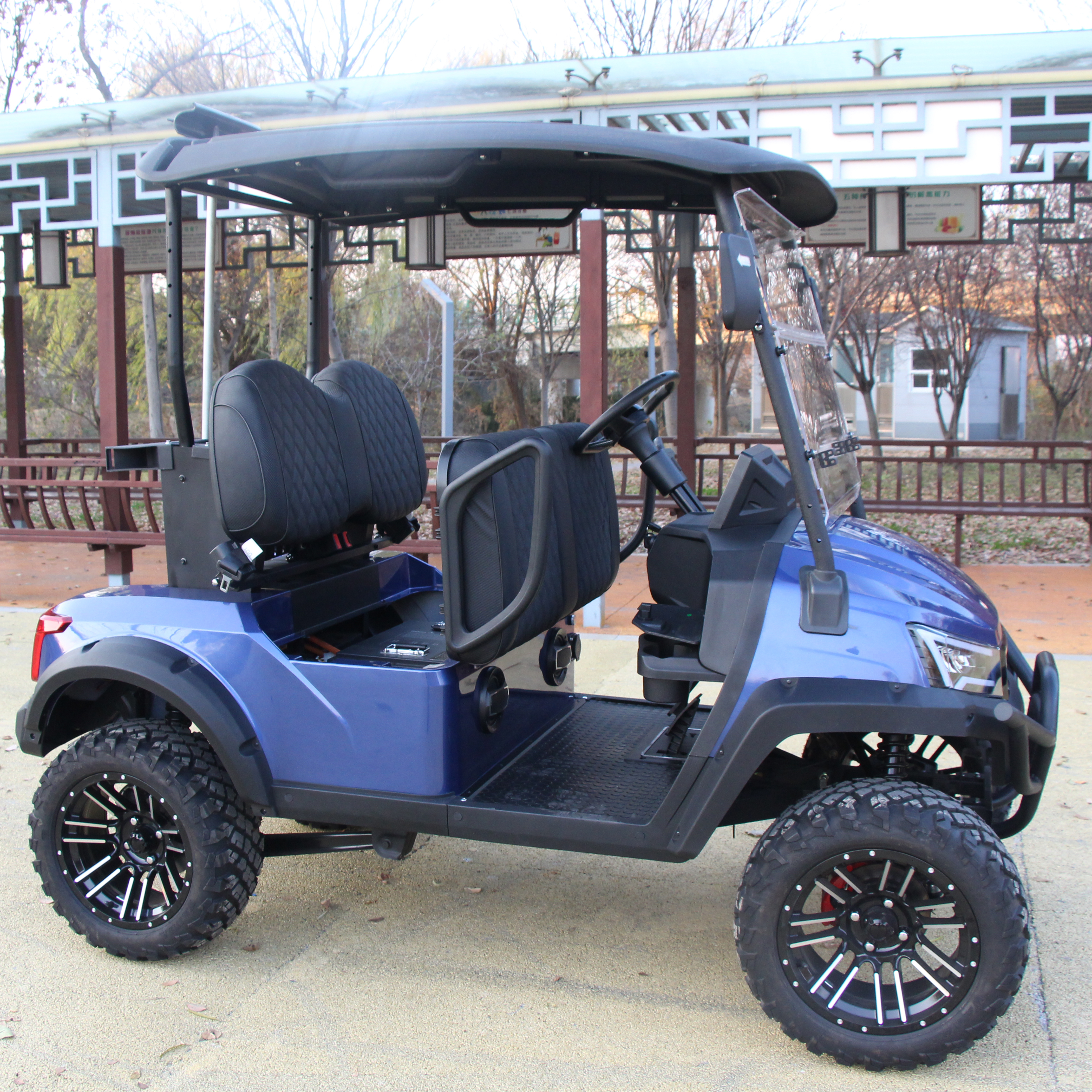 CE Certified Hot Sale Cheap 2 Seats Gas Powered Golf/Buggy Carts with 350KGS Load Capacity and 70-90km Range
